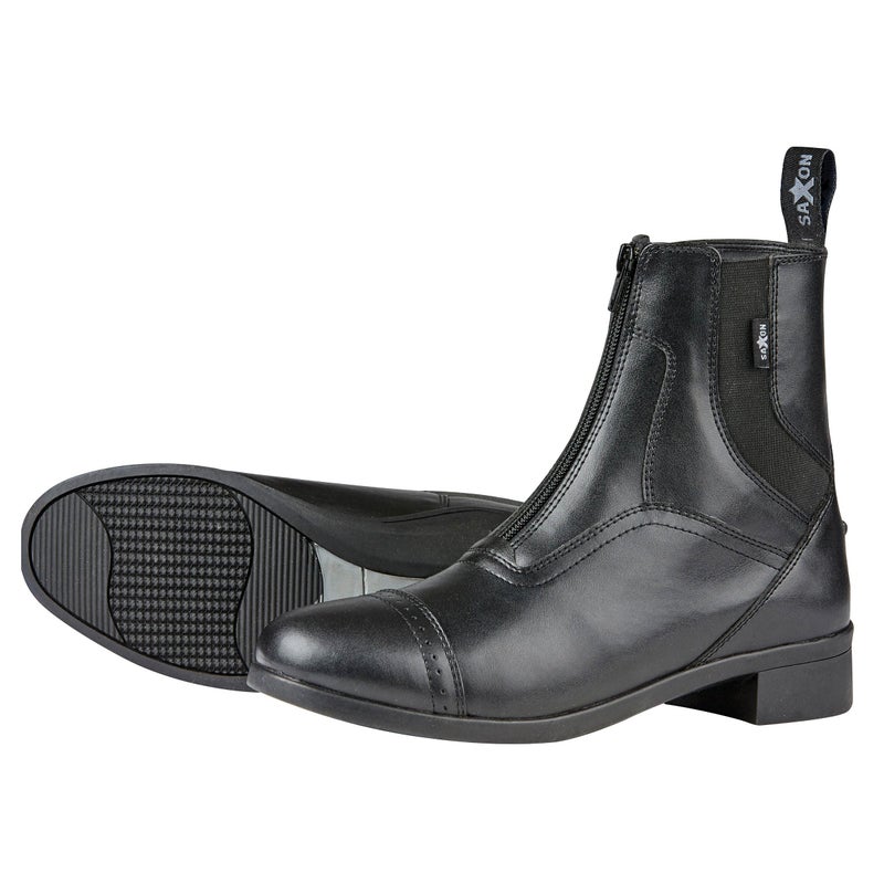 Saxon Syntovia Zip Paddock Boots, Black, Ladies 6.5 - Image 1